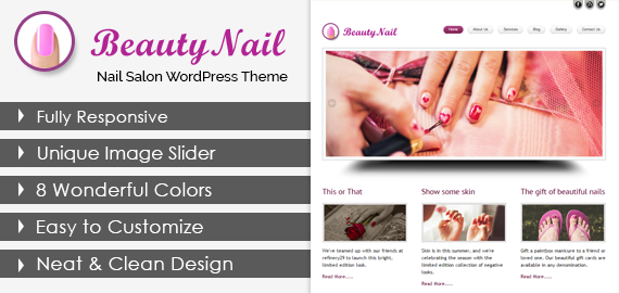 Nail Salon WordPress Theme