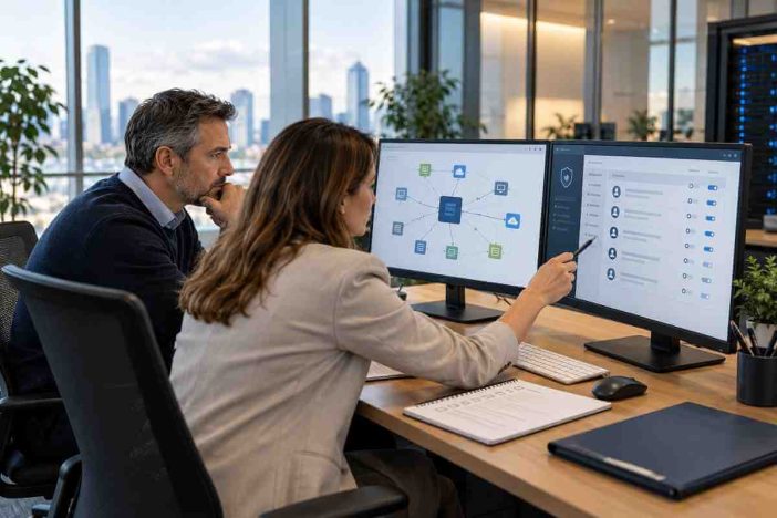 SaaS vendor offboarding checklist reviewed by IT and procurement professionals during a software exit assessment